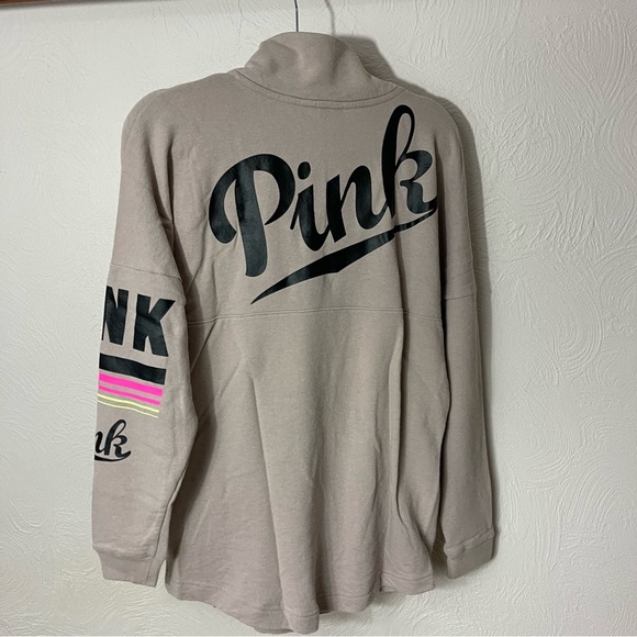 PINK Victoria's Secret Quater Snap Sweatshirt - Picture 2 of 7